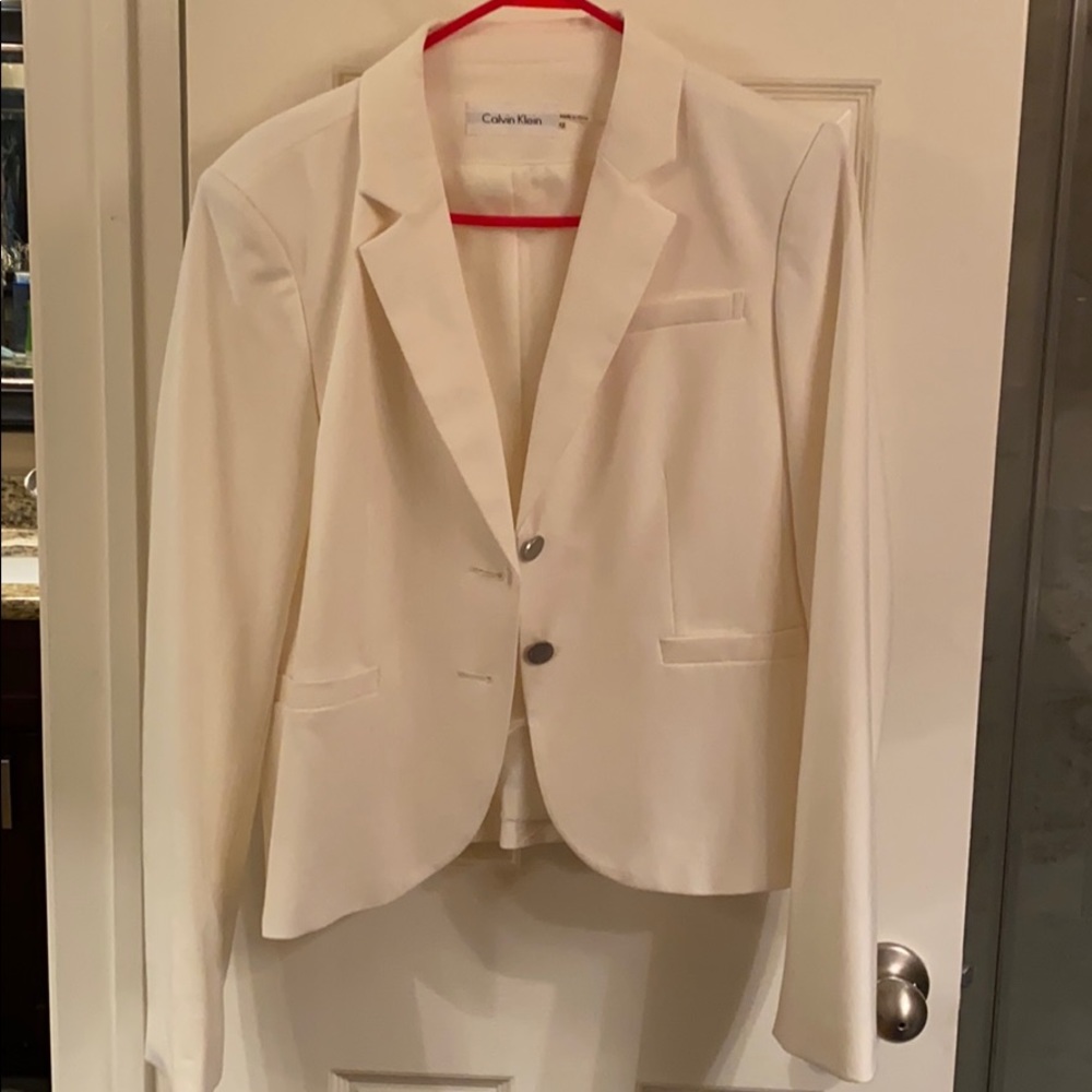 Jacket 12/ pants 10 cream color